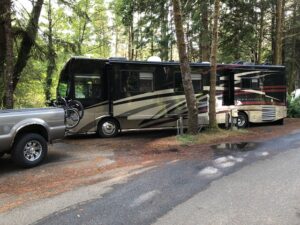 tight camping space